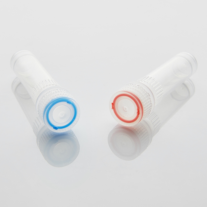2ml cryovial dual color cover automatic standing
