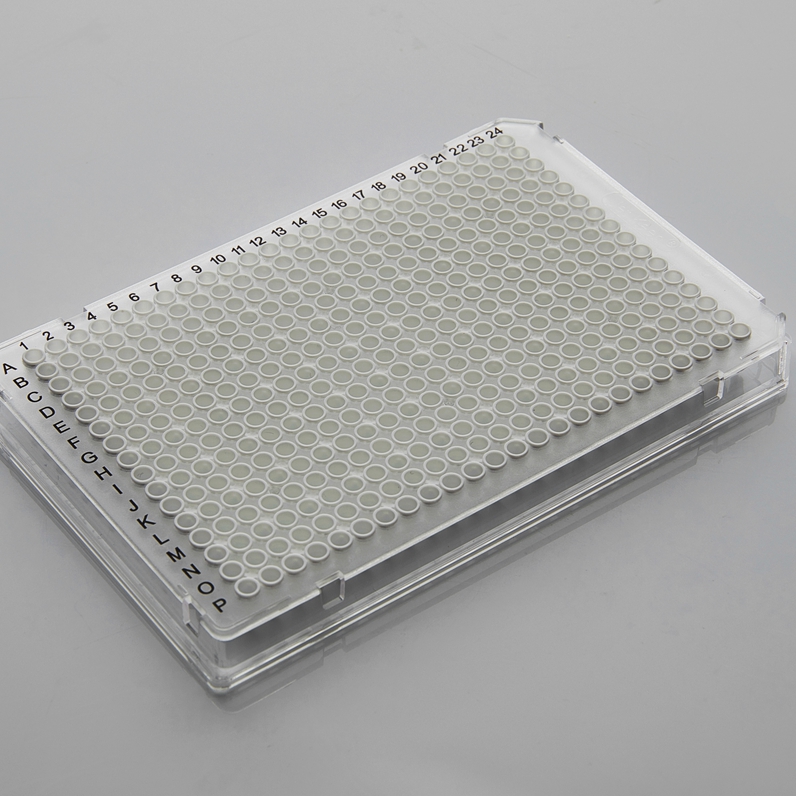 40ul Pcr Plate 384-well Full Skirt White Tube Clear Frame Dual Chamfer
