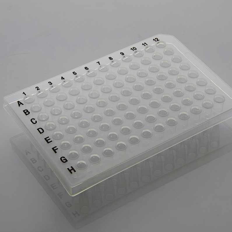 0.2ml Pcr plate clear semi skirt printing